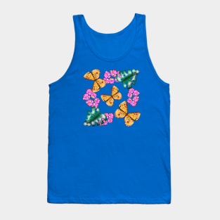 Butterfly with flowers Tank Top